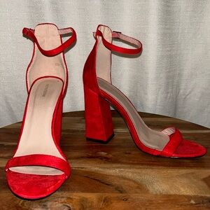 Red Strapped Heels